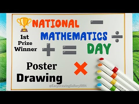 National Mathematics Day Chart Making| National Mathematics Day poster| Maths Day Poster Drawing