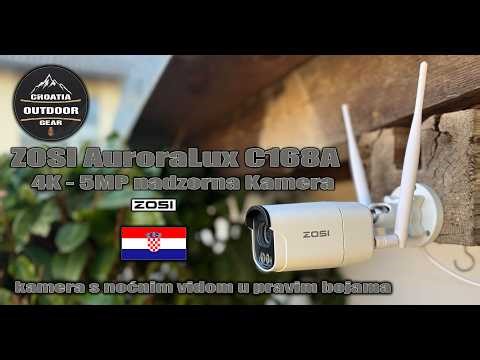ZOSI 5MP WiFi vanjska nadzorna kamera, 2.4GHz/5GHz s noćnim vidom u bojama #zosi #kamera #wifi #cam