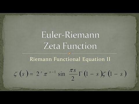 Zeta Function - Part 12 - Riemann Functional Equation II