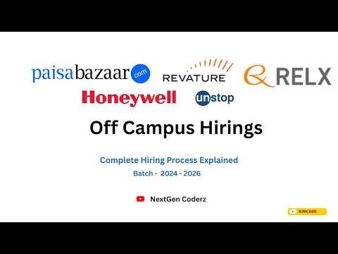 🚀 Paisabazaar, REVATURE, Honeywell & RELX Hiring 2024–2026 Batch | Freshers & Internships