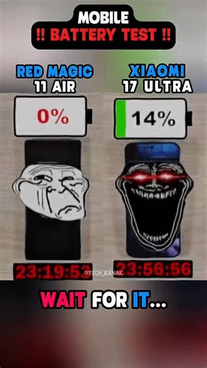 💀🔋 XIAOMI 17 ULTRA vs REDMAGIC 11 AIR BATTERY TEST!! ⚡🔥