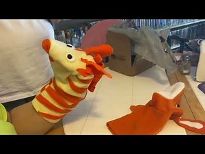 Baby Einstein - Orange Zebra and Sunny Bunny Replica Puppets Unboxing
