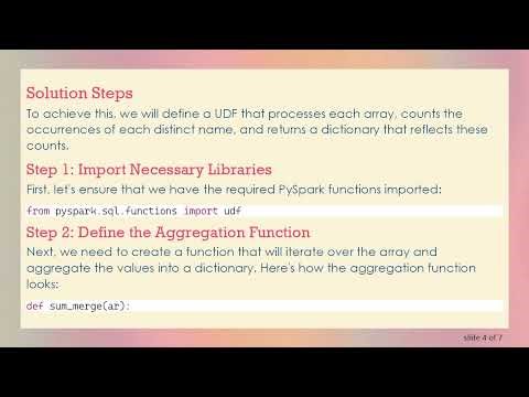 How to Aggregate Values Within Arrays in PySpark
