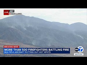 Crews make progress on 2,690-acre fire burning in Antelope Valley