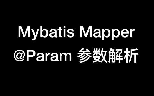 【知识不加糖】Mybatis Mapper 参数解析