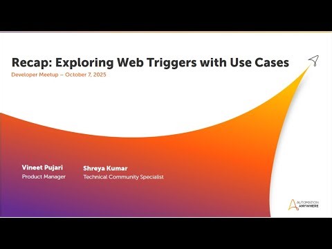 Dev Meetup Recap: Exploring Web Triggers with Use Cases