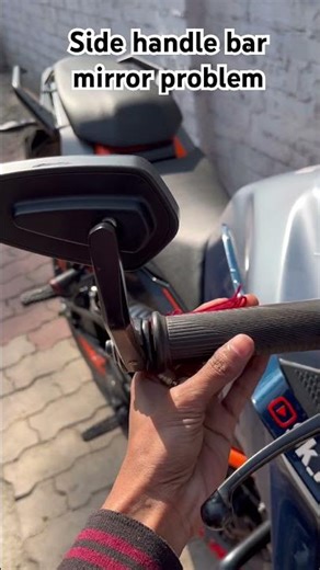 Duke 390 Side handle Bar Mirror Problem #duke390 #handlebar