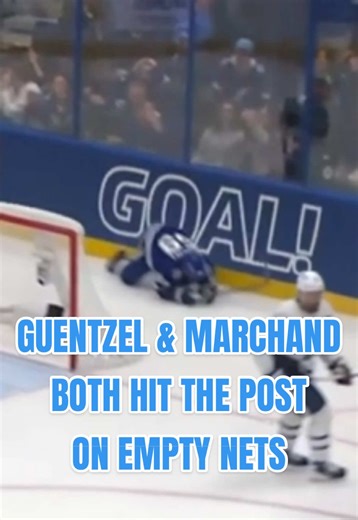 Hilarious Empty Net Misses: Guentzel & Marchand Hit Posts