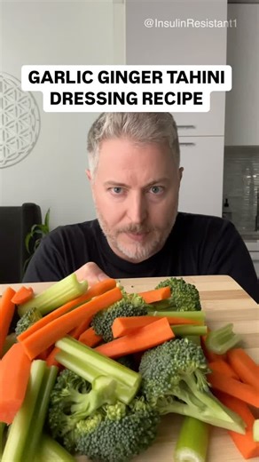 Garlic, ginger, tahini salad dressing. This recipe will make you like your vegetables. #glucose #bloodsugar #insulinresistant1 #garlicgingerutahini | Emir Berke Zincidi