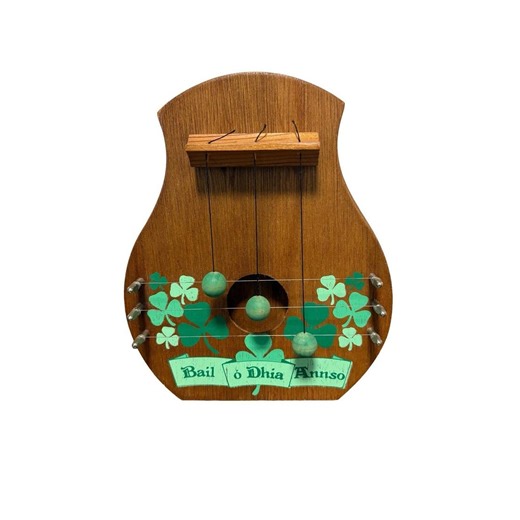 Vintage Wooden Door Harp "bail ó Dhia Annso" Irish Gaelic "god's Blessing Here" - Etsy