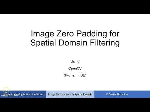 Image Zero Padding For Image Spatial Domain Filtering