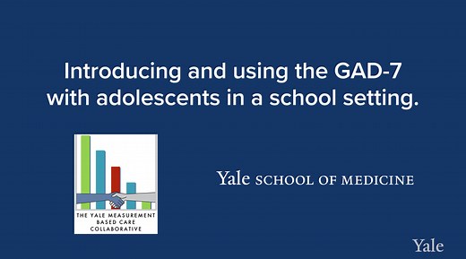 Introducing and Using the GAD-7 With Adolescents in a School Setting