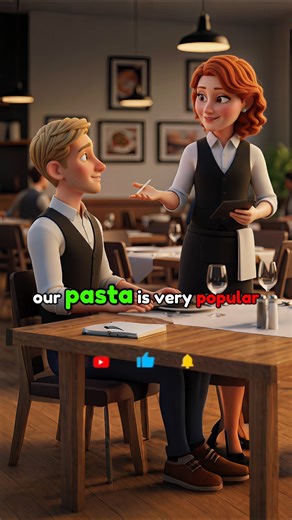 Slow English Conversation at a Restaurant | Beginners Practice