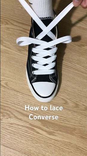 How to lace converse#sneakers #shoes #converse