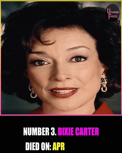Remembering Dixie Carter: ‘Designing Women’ Star Dies at 70. #reels #reels2025 #dixiecarter #actress #hollywood #designingwomen | Unseen Facts Compilations