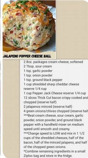 Jalapeno Popper Cheese Ball 🌶️🫑🧀 | Sheryl Powell Simpson
