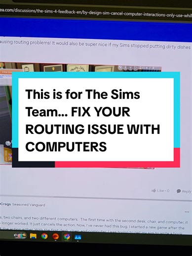 Honestly, not even my biggest bug gripe. But seems to be one of the easier things to fix #thesims #thesims4 @The Sims @EAgames Official