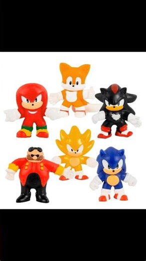 Heroes of Goo JIT Zu Minis Sonic 6 Pack - Collectible Stretchy Minis