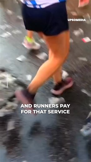 9.1K views · 43 reactions | They prefer to waste water instead of using plastic cups at marathons. This is the solution they decided to implement in response to the huge criticism regarding waste accumulation at marathons and the attitude of the runners. | The Cracks | Facebook