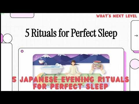 5 Japanese Evening Rituals for Perfect Sleep