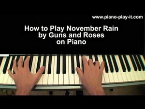 November Rain Piano Tutorial Guns & Roses (Guns n Roses)