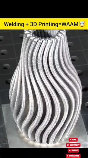Welding Turns Into 3D Printing! Metal Printing Technology #youtubeshorts #video