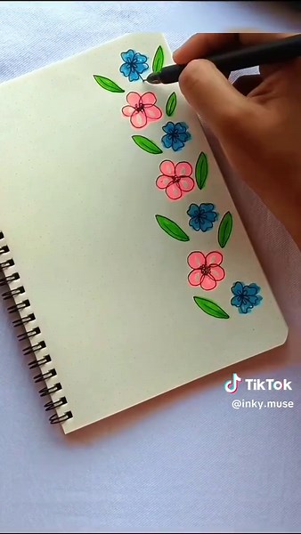 Elegant Flower Border Design for Your Journals