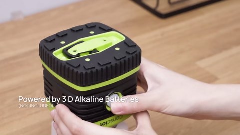 Consciot LED Battery Powered Camping Lantern, 1000LM, 4 Light Modes, IPX4 Waterproof Portable Tent Flashlight for Power Outages, Emergency, Hurricane, Hiking, Light Green, 2-Pack