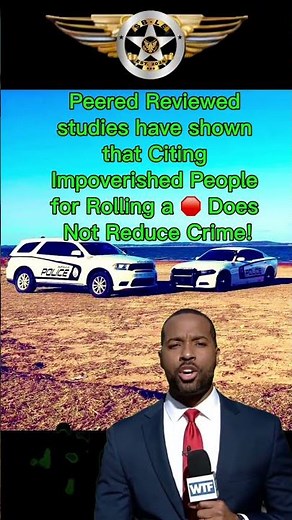 Traffic Stops Don't Reduce Crime!