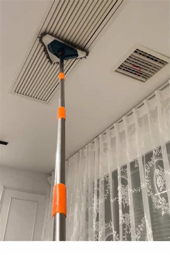 The wall mop you never knew you needed. Add this thing to your cleaning tools especially if you have high ceilings. I am short and have high ceilings so this tool is a must. Click the cart for the best deal. #cleaningtools #wallmop #tiktokshopblackfriday #spotlightfinds #cleanhome