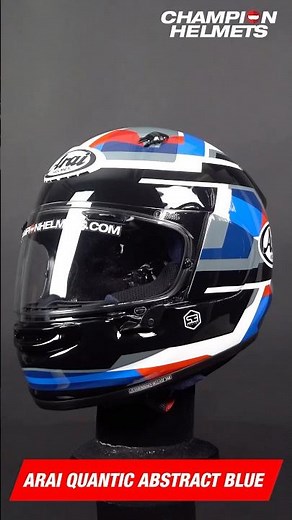Arai Quantic Abstract Blue - ChampionHelmets.com #sportbike #motorcyclegear #helmet #bikers #arai