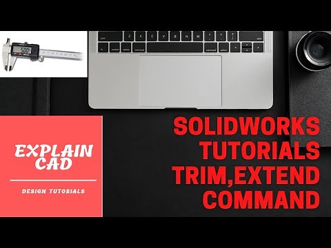 SOLIDWORKS TUTORIALS TRIM ENTITIES & EXTEND ENTITIES | SOLIDWORKS BASIC TUTORIALS FOR BEGINNERS |