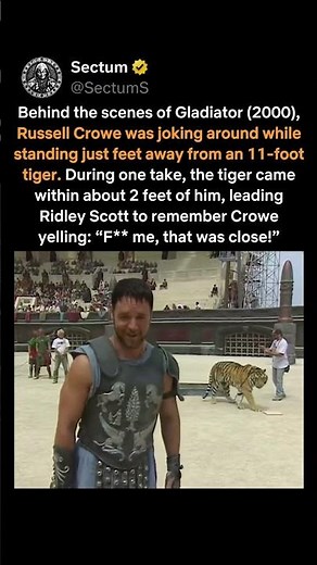 Gladiator (2000) — Russell Crowe & Tiger