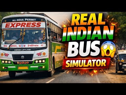 Indian Bus Simulator 🚍 | Real Indian Roads & Crazy Driving Gameplay 😱