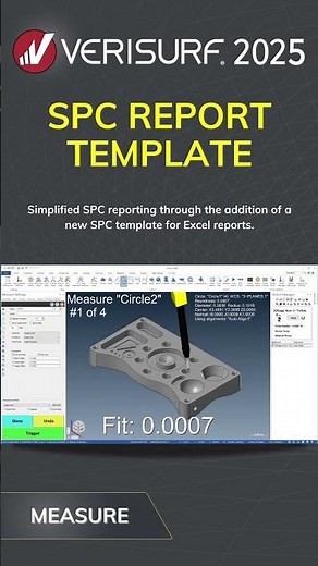 Verisurf 2025 - Feature Highlights - SPC Report Template #verisurf #shorts #metrology