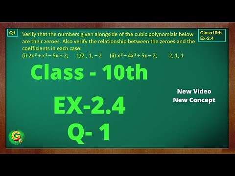 Ex2.4 Q1 Class10 | Polynomials | Exercise 2.4 Q1 | Class10 | NCERT | Class10 Ex 2.4 Q1 | Green Board
