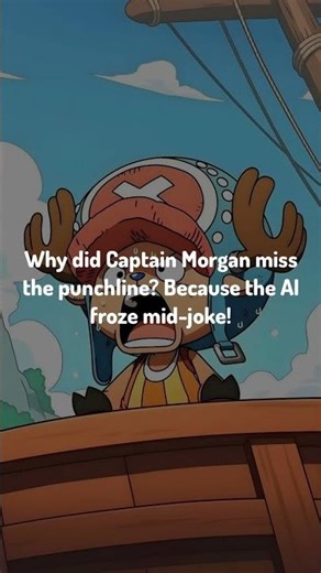 Laugh Like Luffy / Why did Captain Morgan miss the punchline? Because t...