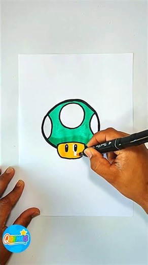 🍄✨ Drawing the Iconic Mario Power-Up Mushroom! 🎮