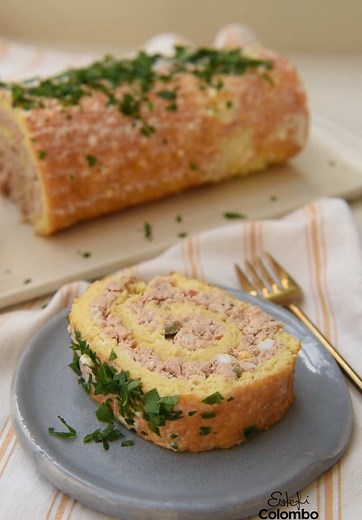 Receta de Pionono Casero con Atún