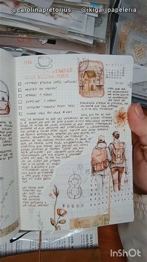 Layout inspired by a handmade wrapping paper from #chamilgarden