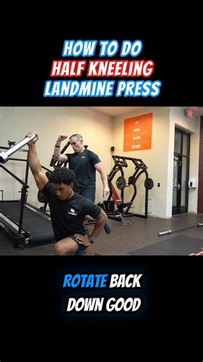 6.5K views · 24 reactions | How to Do a Half-Kneeling Landmine Press!...
