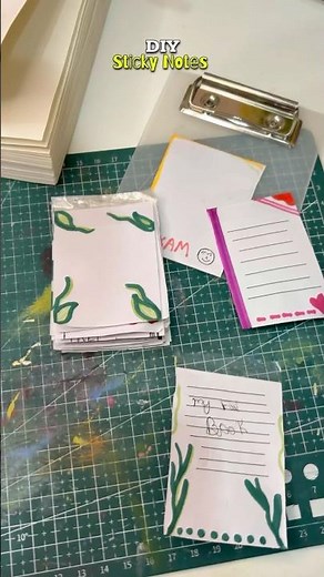 Diy Sticky Notes 😱 #youtubeshorts #diy #handmade #stickynotes #shorts #shortsfeed