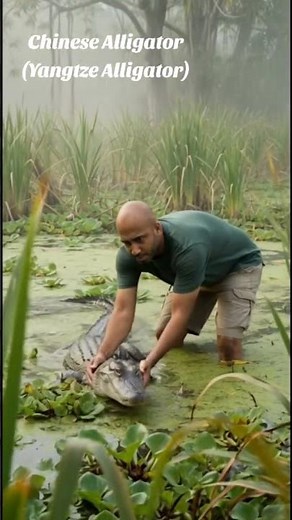 Chinese Alligator (Yangtze Alligator) - One of the only two alligator species in the world