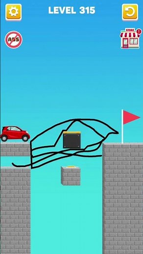 🚗 Draw Bridge Game Play | Smart Mind Challenge | Can You Build The Perfect Bridge?