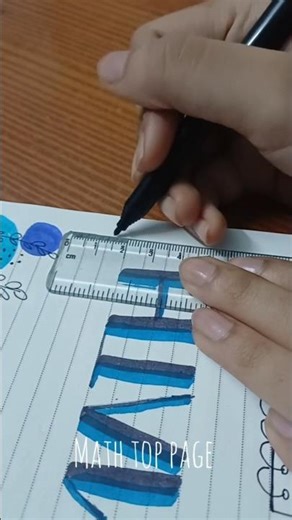 Aesthetic blue math cover page | #aesthetic #decoration #mathematics