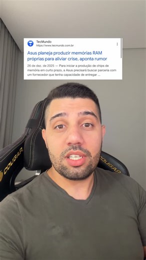 Vinícius Galdino on Instagram: "MEMÓRIA RAM DA ASUS? #pcgamer #memóriaram"