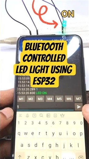 ESP32 Bluetooth LED Control #shorts #electronics #diy #esp32 #arduino