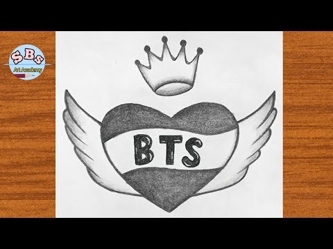 How to draw BTS ||BTS drawing easy ||BTS drawing for beginners ||Easy BTS drawing tutorial ||Drawing