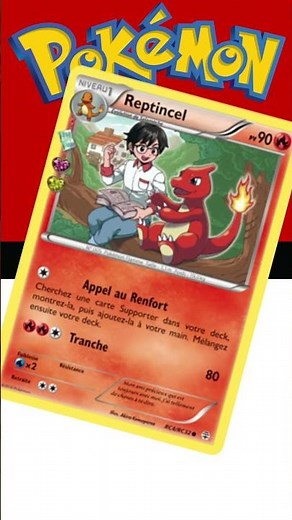 Reptincel évolution carte Pokémonl