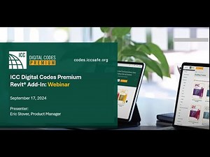 Webinar: ICC Digital Codes Premium Revit® Add-In Updates